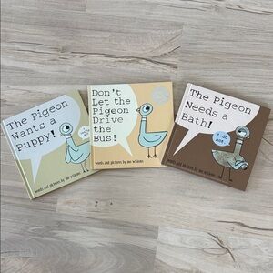 Set of Three Pigeon Books by Mo Willems